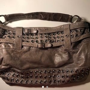 Rebecca Minkoff Eyelet Devote Hobo Bag (Gray)